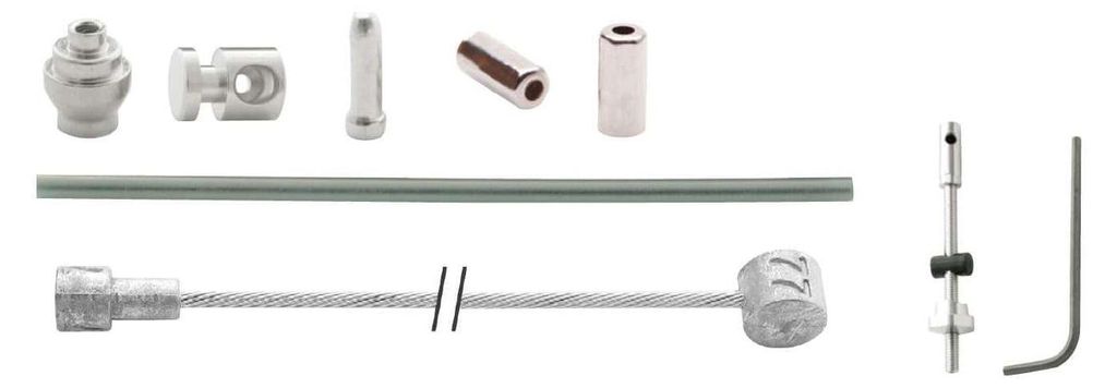 Trommelbremskabel -Kits -Kit mit 1700 mm 2250 mm Edelstahl Produktbild 