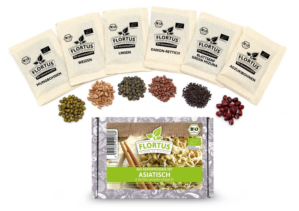 Keimsprossen Set Asiatisch (6 Sorten) |  Keimsprossen Sets Produktbild 