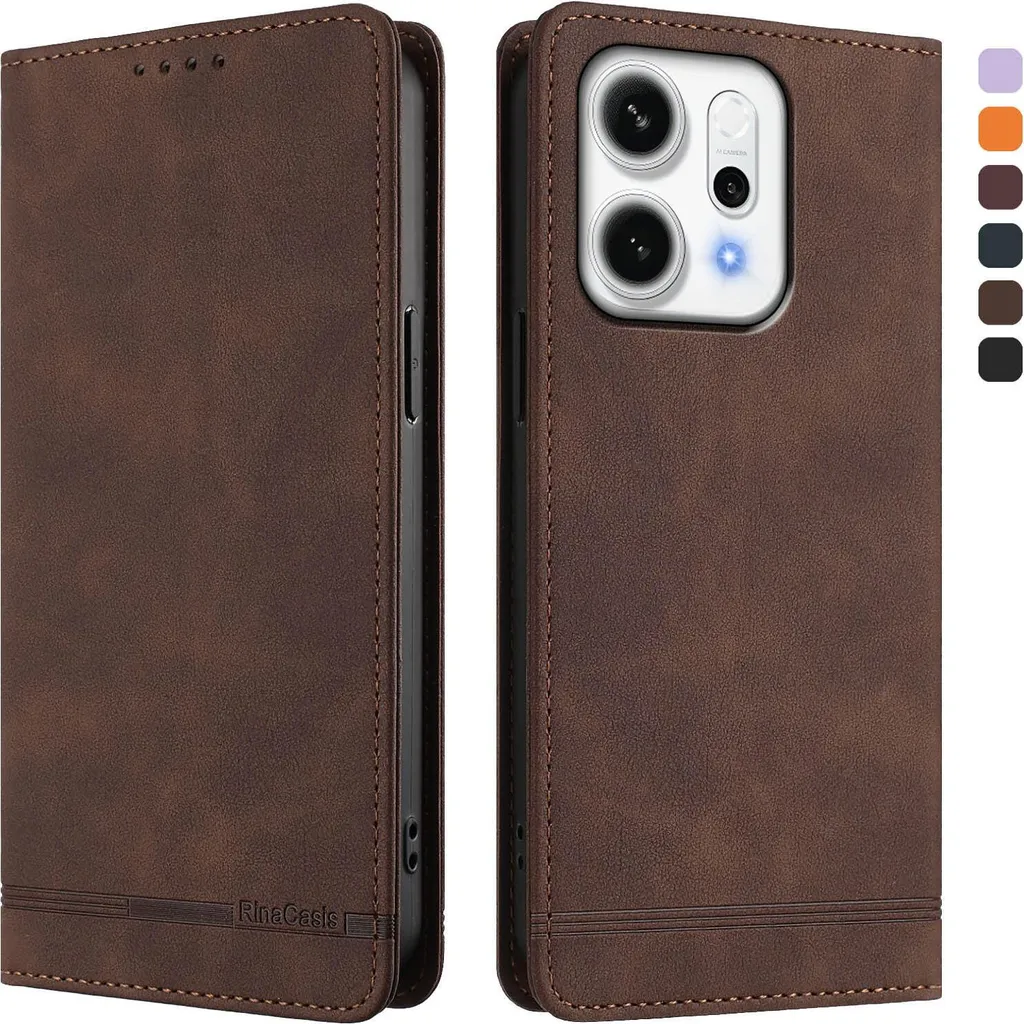 Cover Elegante Oppo Reno14 Pro 5G | Marrone Vintage in Eco-Pelle
