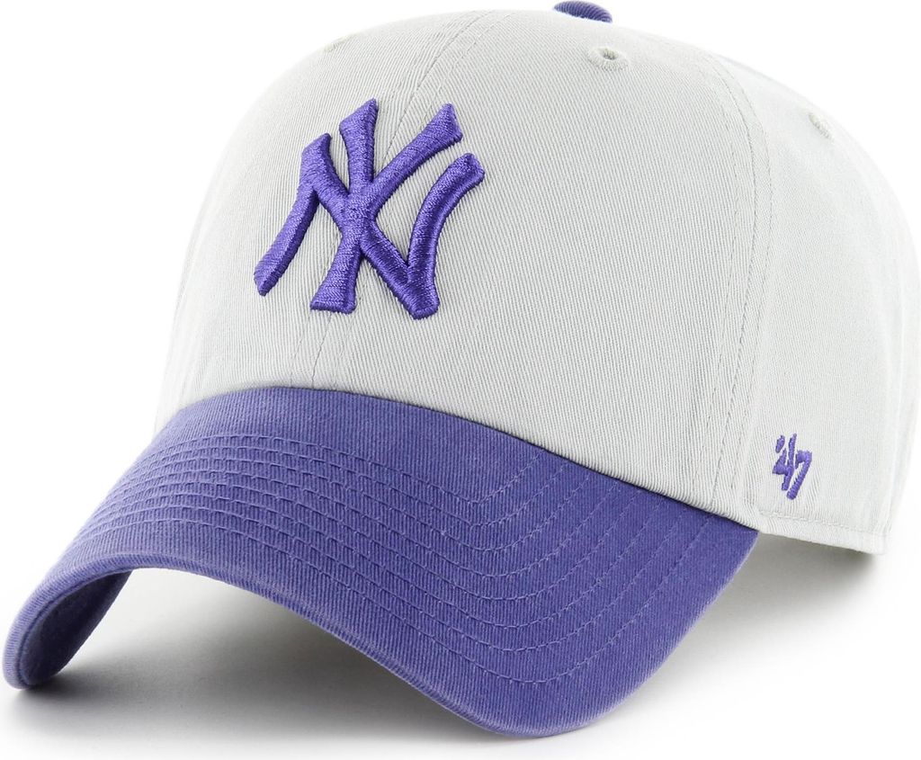 47 Brand Strapback Cap - CLEAN UP New York Yankees grau