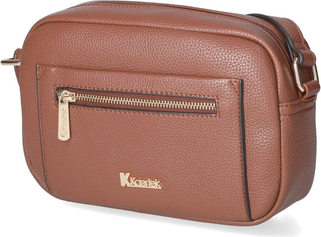 Kaerlek Damen Camera Bag/ Umhängetasche Braun Synthetik-