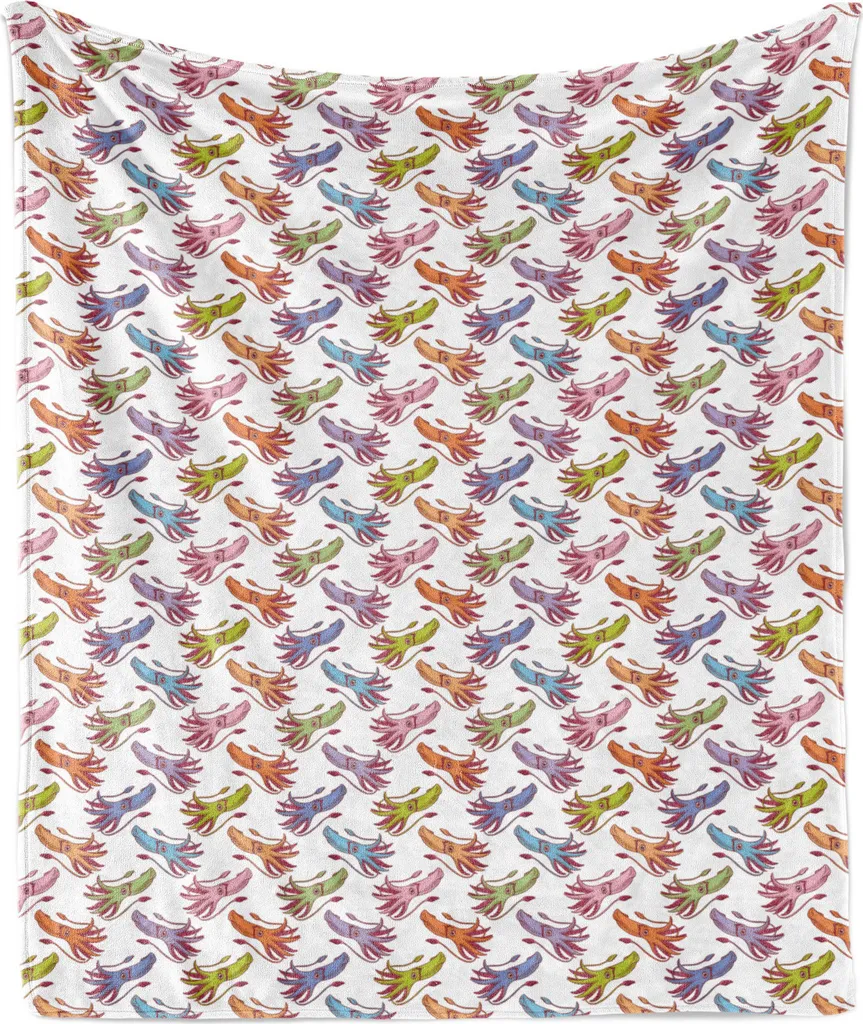 Coperta Flanella ABAKUHAUS Squids: Caldo Plaid Mare 125x175 cm