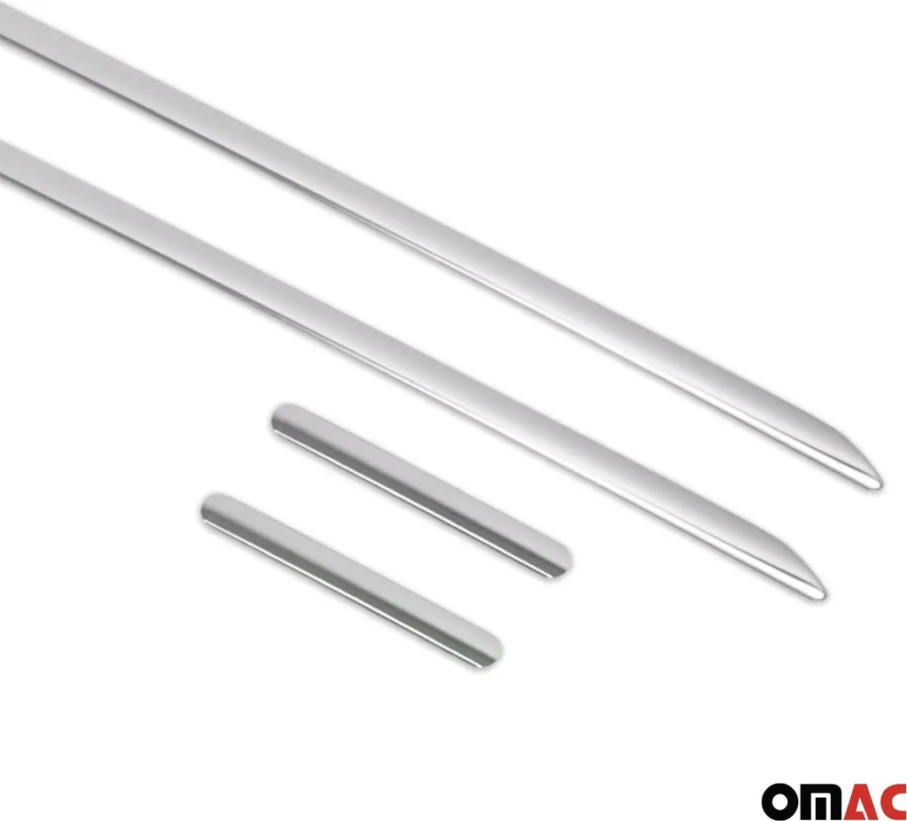 Striscia di protezione laterale per Smart ForTwo 451 2007-2015 acciaio cromato 4x