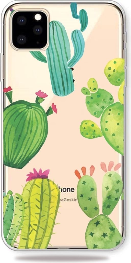 Mobigear Design iPhone 11 Pro Max Hülle Flexibles TPU Backcover - Kaktus