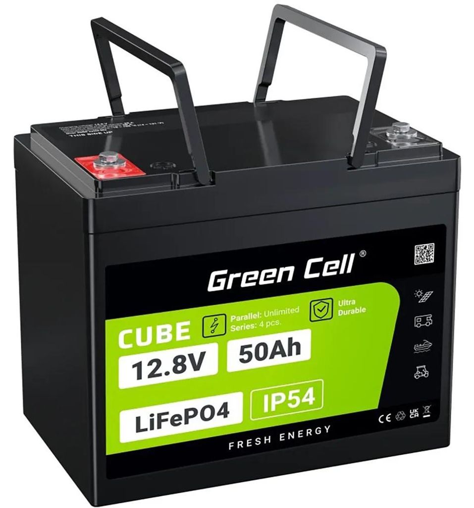 Green Cell LFPGC12V50AH UPS battery Lithium Iron Phosphate Immagine del prodotto 