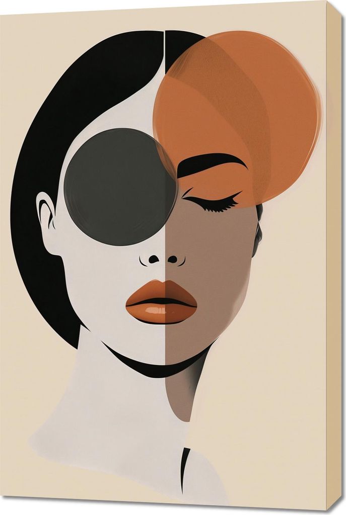 Bild 60x90cm Zwei Seiten der Schönheit