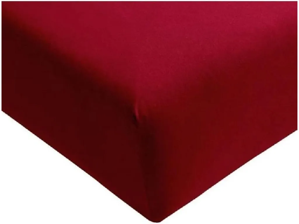 Bassetti Boxspring UNI Bordeaux - Lenzuolo Jersey di Lusso per Letti Alti