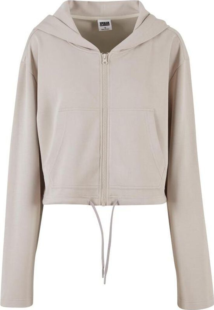 Urban Classics Kapuzenpullover Damen Ladies Soft Touch Zip Hoodie grau M