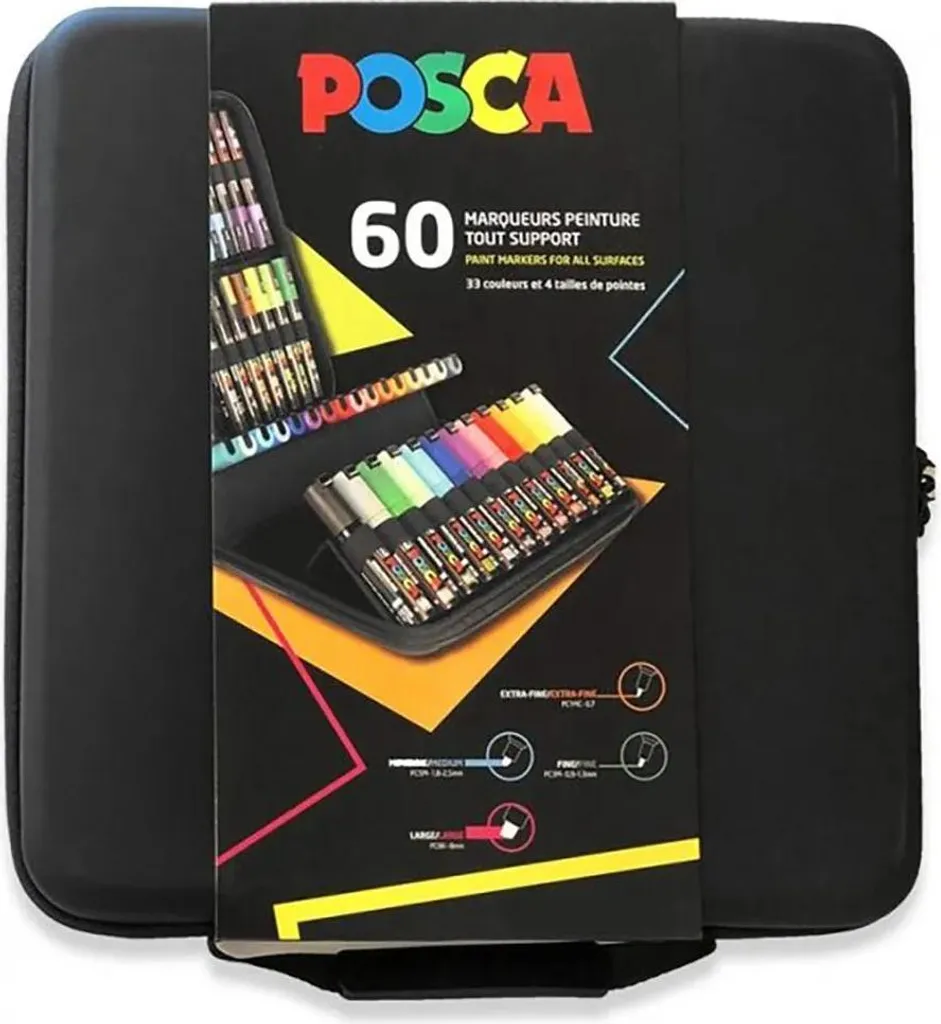 Mallette 60 marqueurs POSCA : la solution complète pour créer sans limite - 8