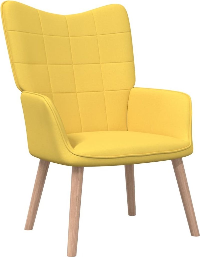 dkd-home-decor Sessel Relax Senfgelb Stoff 61,5 x 69 x 95,5 cm