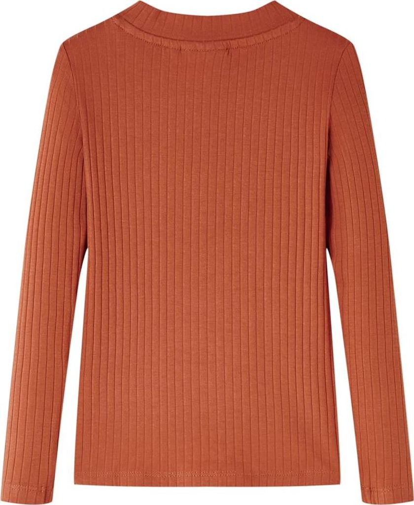 vidaXL Kinder-Langarmshirt Cognac 116 Produktbild 
