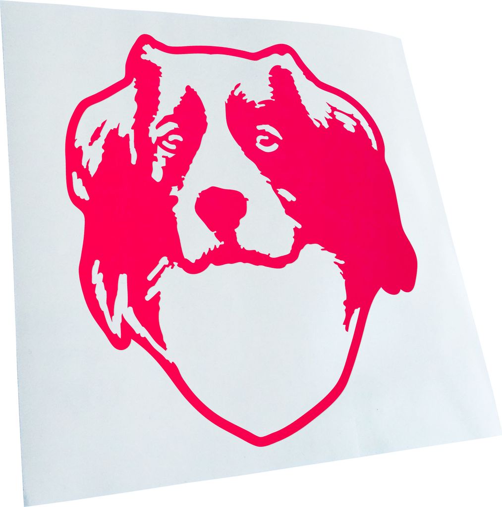 Kiwistar - Autoaufkleber - Kooikerhondje Hund - Neonpink - 24x20cm - Aufkleber für Auto, Laptop, Fahrrad, LKW, Motorrad Mehrfarbig JDM Decal Racing