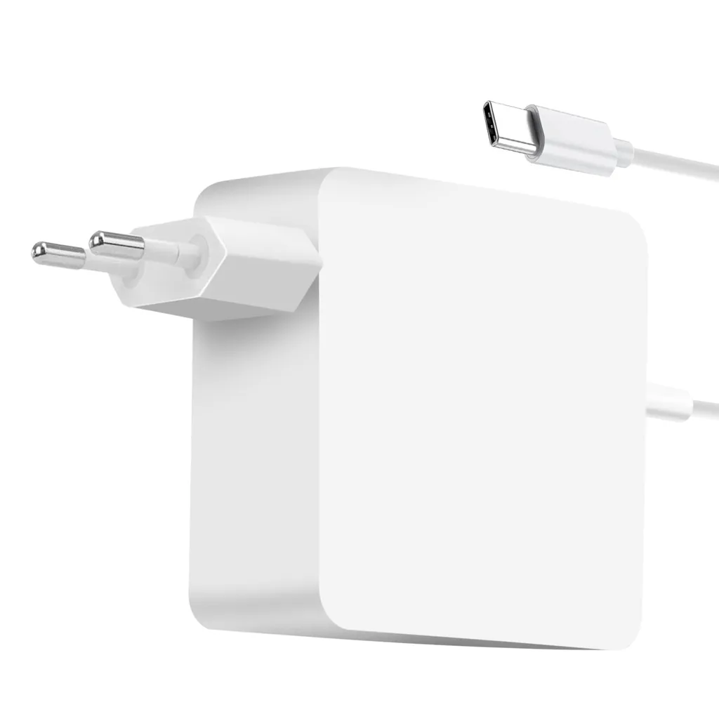 Moxie Chargeur MacBook 61W USB-C avec Câble 1.7m Blanc pour Charge Rapide