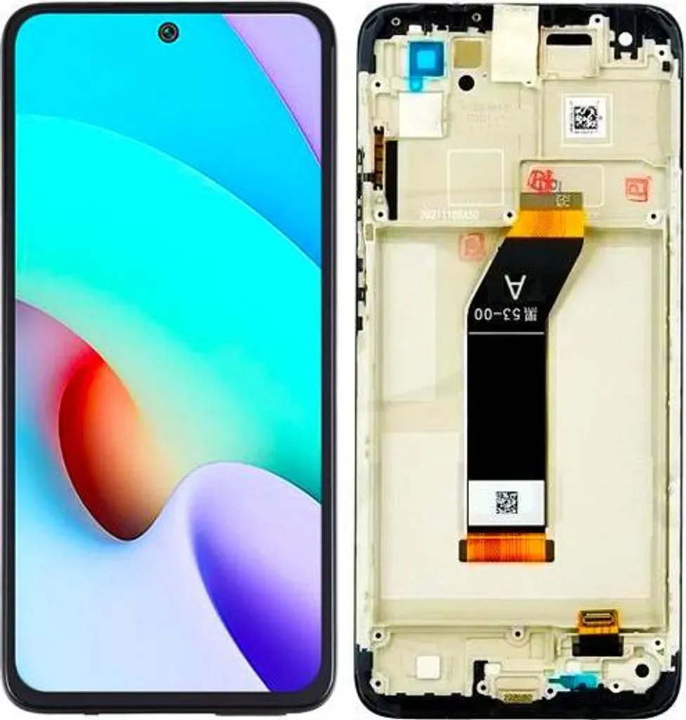 Écran de remplacement pour Xiaomi Redmi 10 2021 avec vitre tactile noire