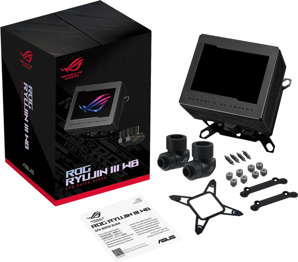Water Block CPU ASUS ROG RYUJIN III WB Noir Cuivre avec Base Multi-Socket - 2