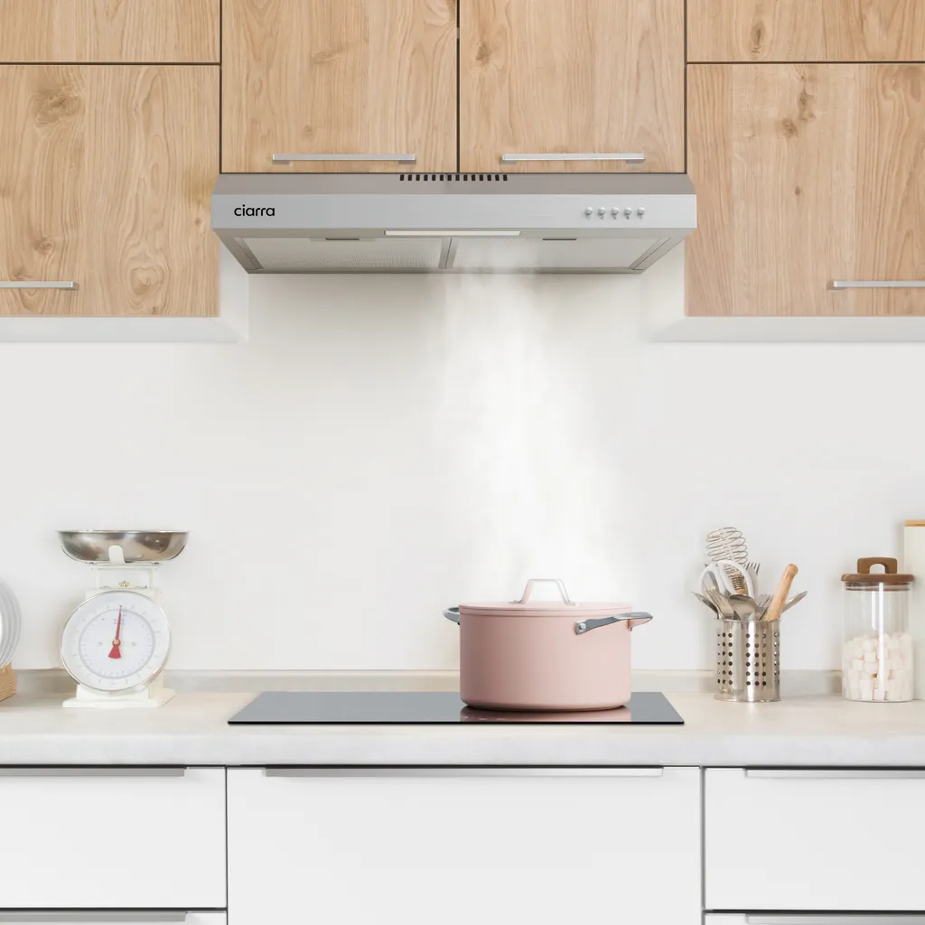 Hotte Recyclage ou Évacuation 60cm Ciarra A+ idéale Petites Cuisines