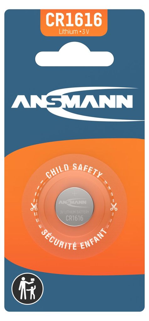 ANSMANN Lithium Knopfzelle CR1616 Produktbild 