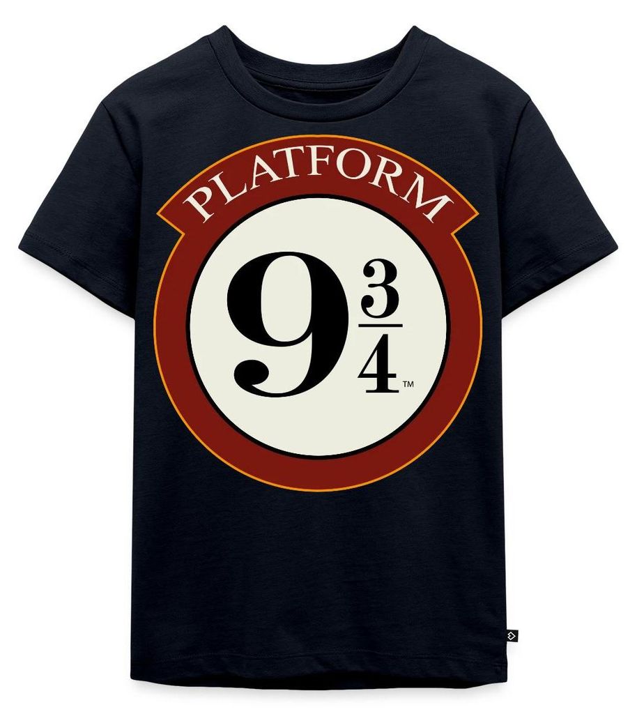Spreadshirt Harry Potter Platform 9 3/4 Kinder Premium T-Shirt, 122/128 (6 Jahre), Navy