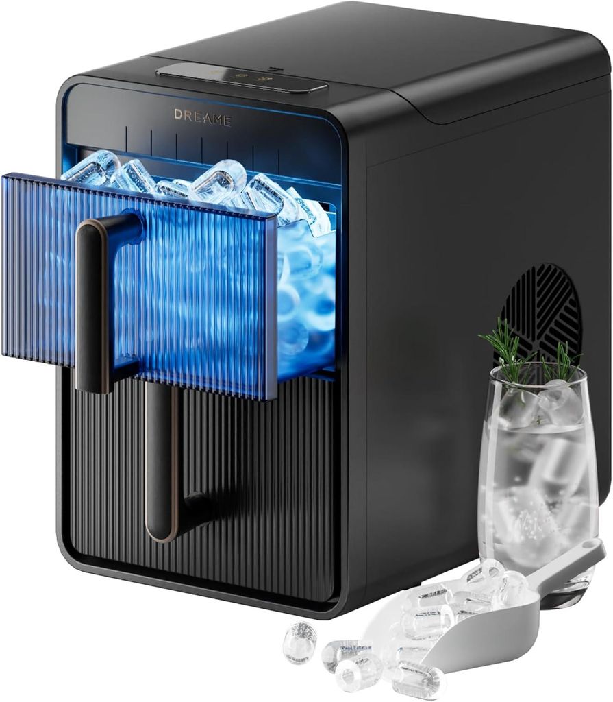 Dreame Aura Bullet Eiswürfelbereiter,6Min Schnellproduktion von Eiswürfeln,Eisbehälter,zwei Eiswürfelgrößen,digitale Steuerung,LED,Selbstrein...