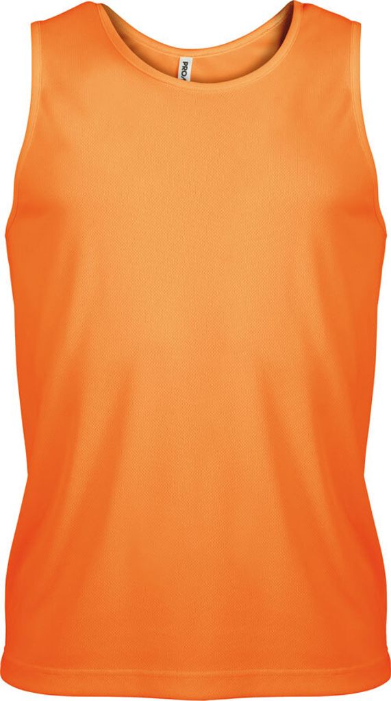 Proact Herren Sport Trägerhemd Sports Vest Gym Tank Top Muskelshirt, Größe:M, Farbe:Orange