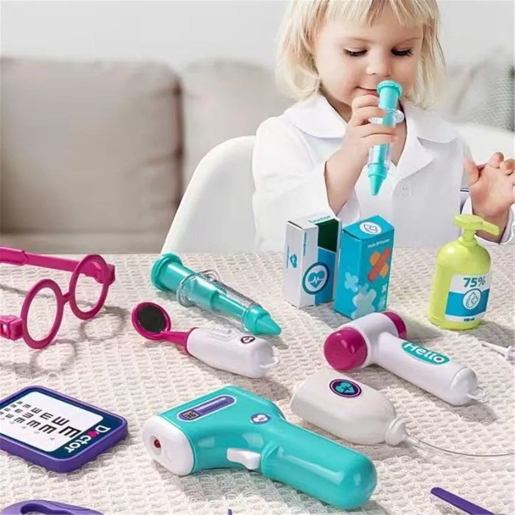 Chariot médical enfant MARSEE Stéthoscope et thermomètre Jeu de rôle Chariot médical enfant MARSEE Stéthoscope et thermomètre Jeu de rôle