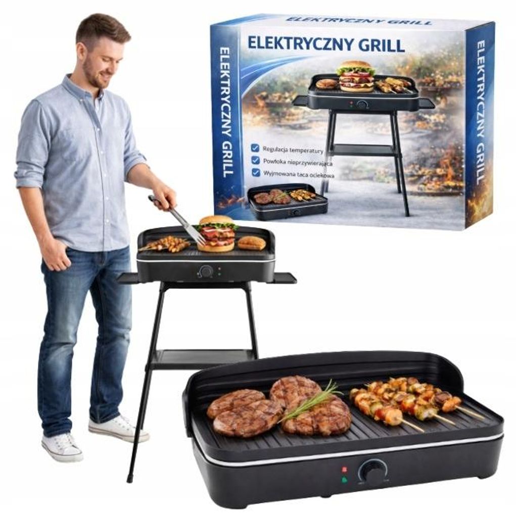 Elektrogrill Standgrill Tischgrill 2200W Grill mit Produktbild 