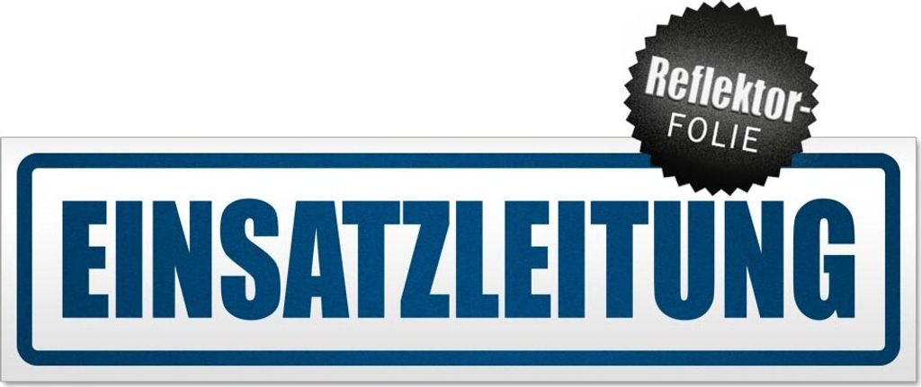 Einsatzleitung Magnetschild Schild magnetisch