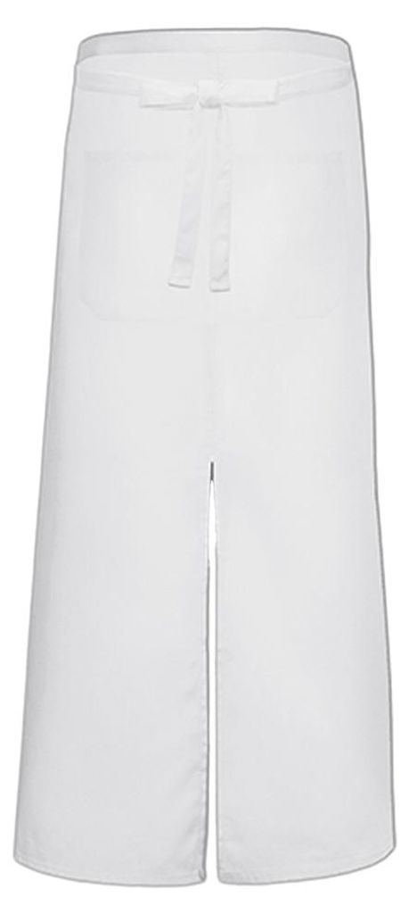 Link Kitchen Wear - Bistroschürze, Vorderer Schlitz LT4679 (Einheitsgröße) (Weiß)