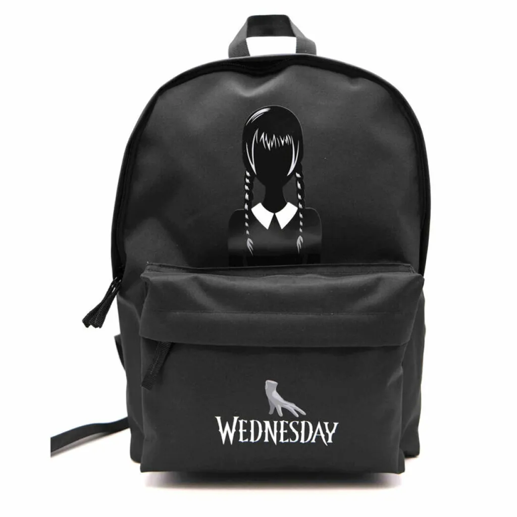 Plecak Toybags Wednesday 43cm - Sac à Dos Scolaire Mercredi Addams Noir