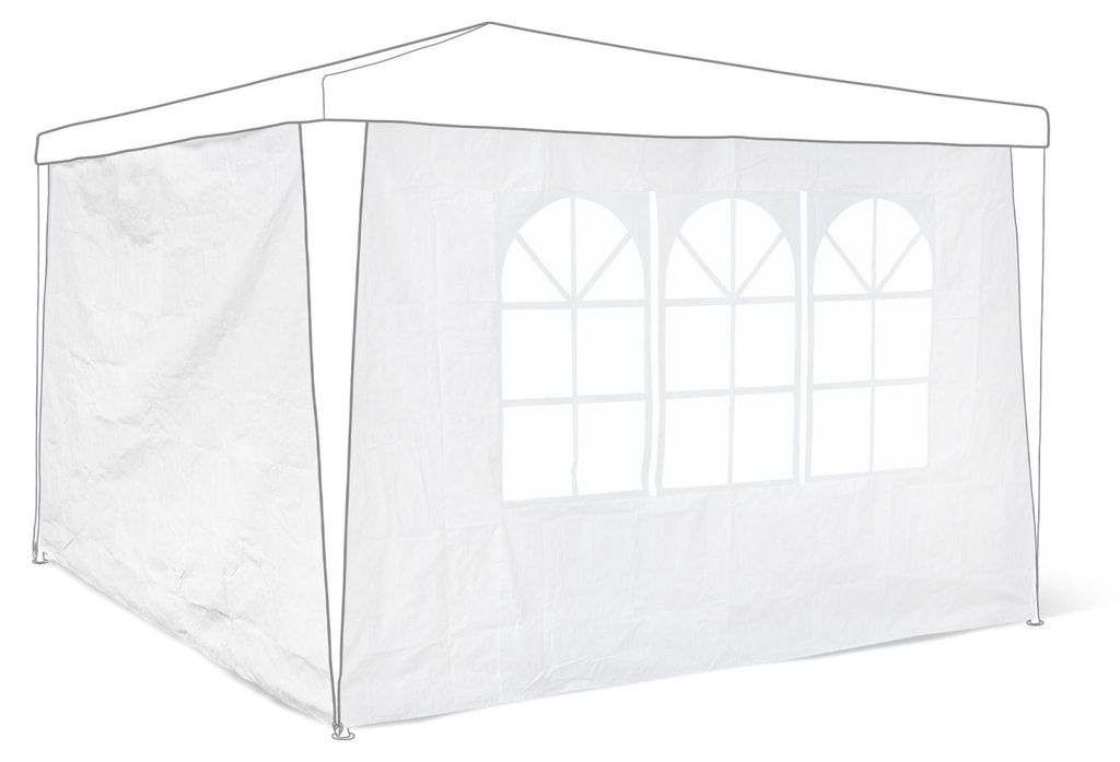 Relaxdays Pavillon Parties latérales Lot de 2 3 x 3 m Image du produit 