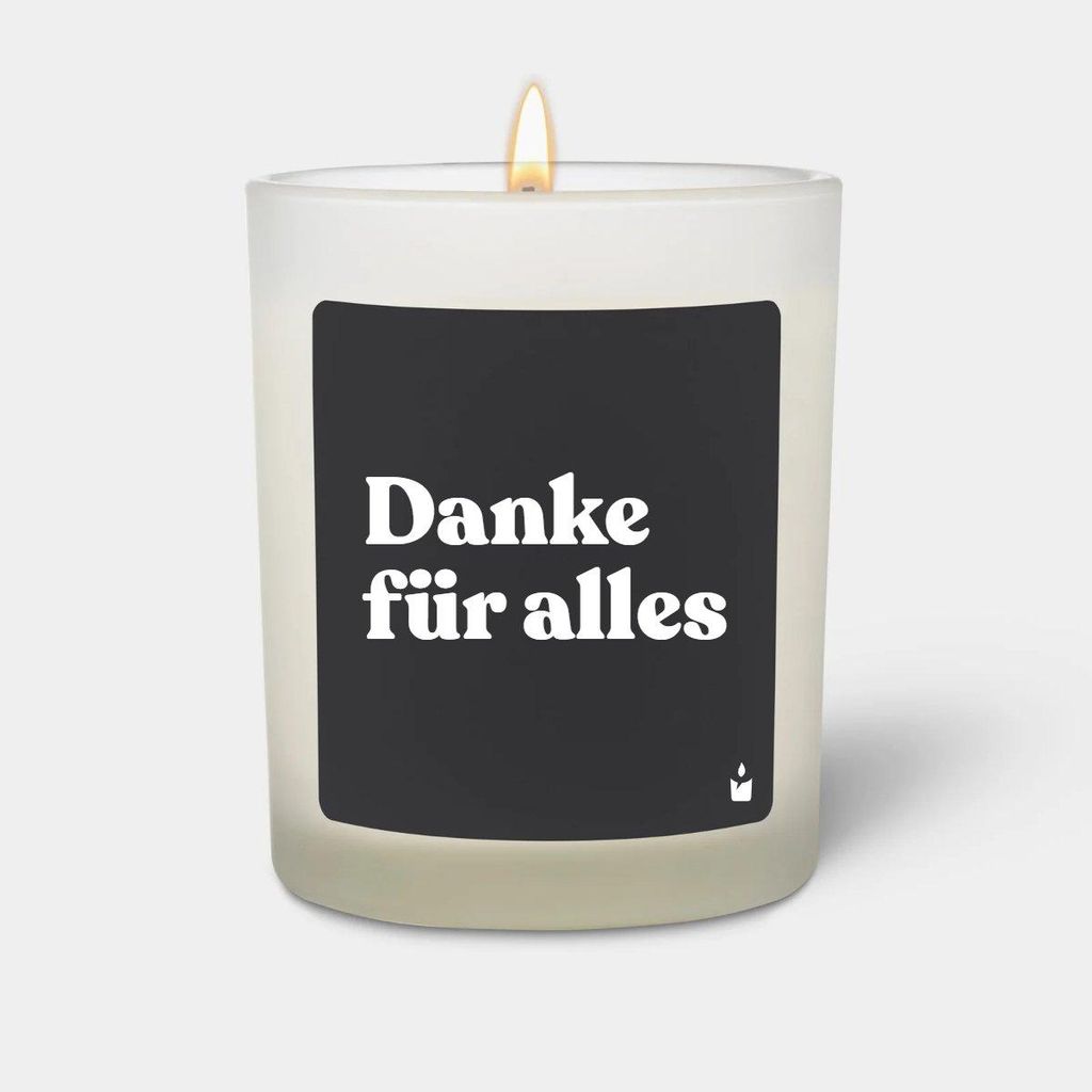 ChattyCandles Duftkerze Woody Danke für alles