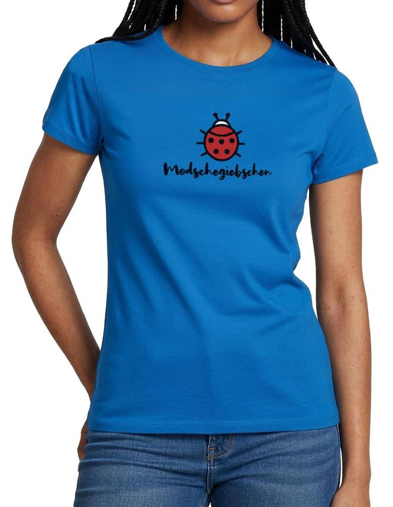 Spreadshirt Modschegiebschen Sächsischer Dialekt Sachsen Frauen T-Shirt, M, Royalblau