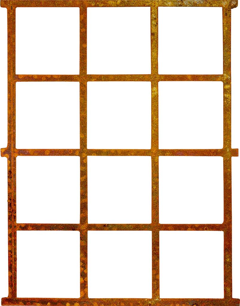 Fenster Rost Stall Eisenfenster Scheunenfenster Eisen Antik-Stil Gitter 95cm