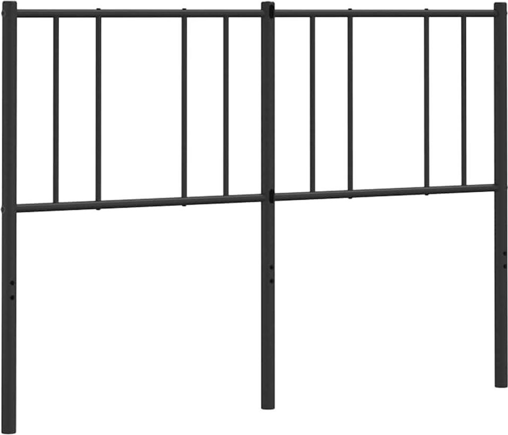 vidaXL Ersatz-Kopfteil Metall Schwarz 140 cm