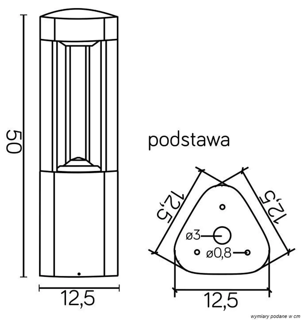 Borne d'éclairage étanche IP54 pour jardin résistant aux intempéries - 4