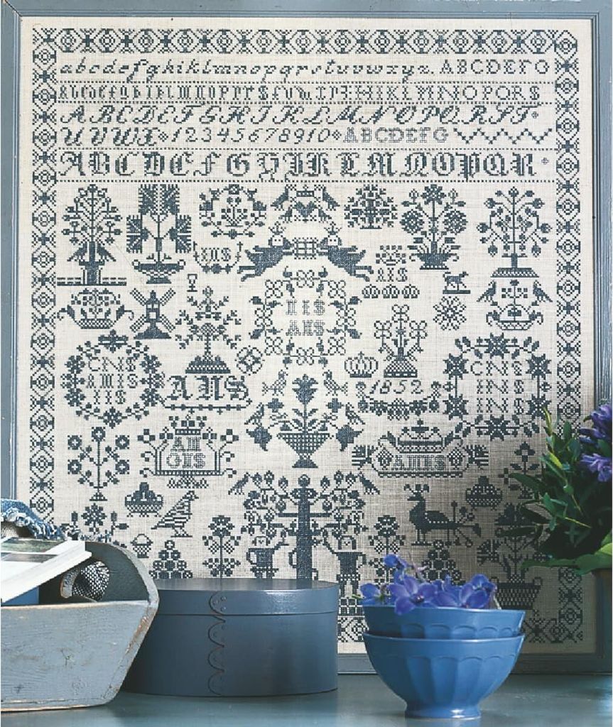 Permin set point de croix "Sampler", motif à compter, Image du produit 