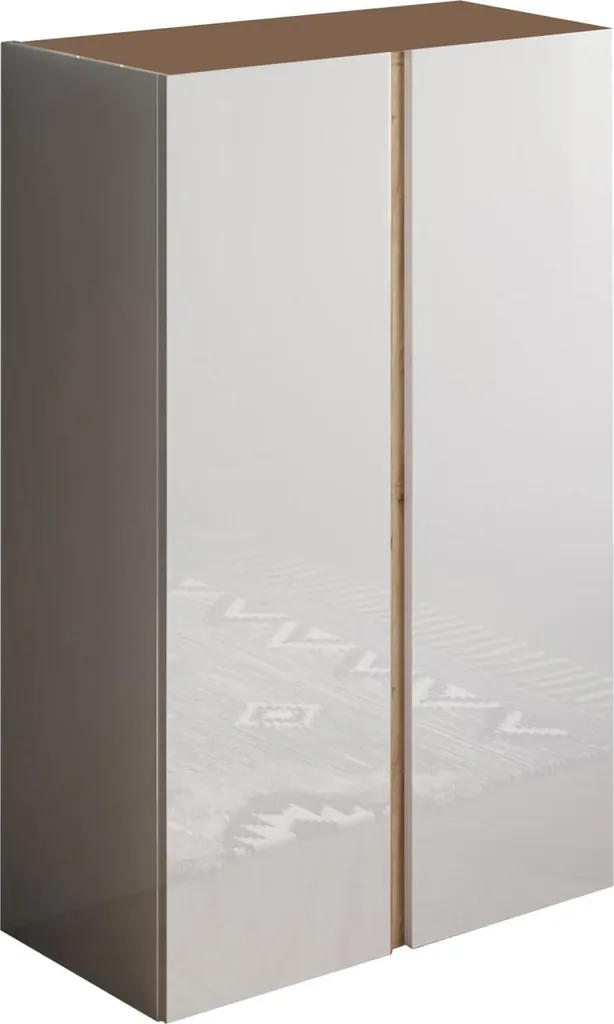 Armoire Compacte 2 Portes : Solution de Rangement Gain de Place Blanc