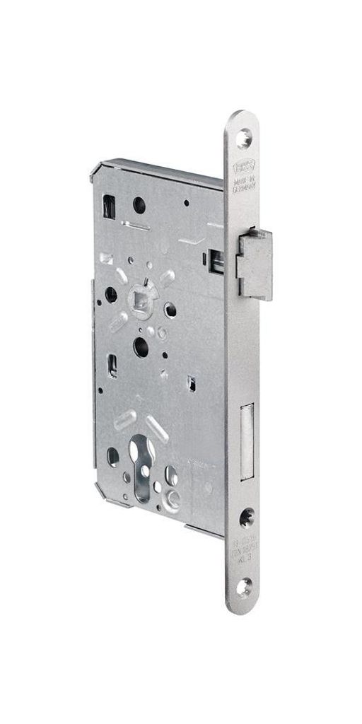 BKS Zimmertür-Einsteckschloss BKS 0515 DIN 18251 Kl.3 DIN rechter Dorn 65mm PZ Entfernung 72mm Stulp - B-05150-13-R-1