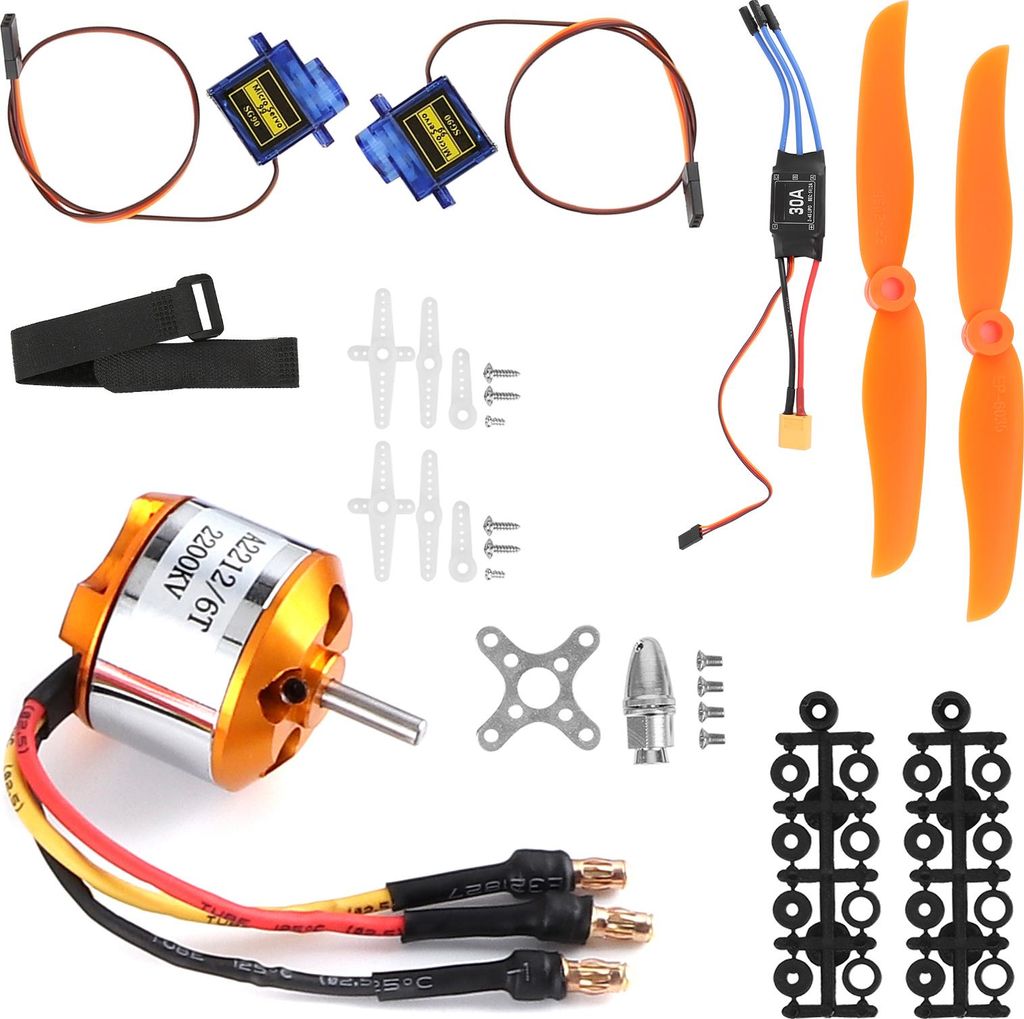 RC Fernbedienungsflugzeug 2212 KV2200 Motor 6035 Propeller Servo 30A ESC XT60 Set