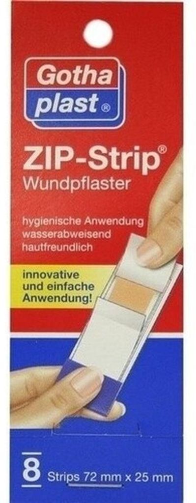 Waterafstotende ritsstrip, 25x72 mm Productafbeelding 