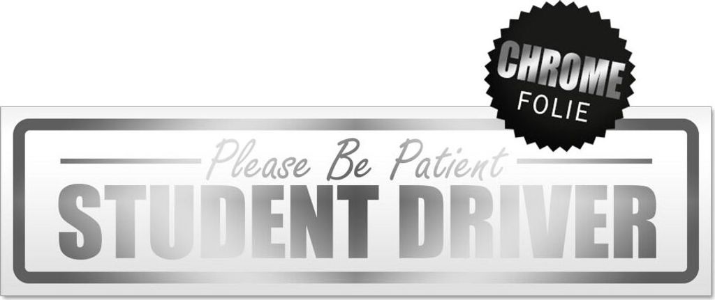 Please Be Patient Student Driver Magnetschild Schild magnetisch