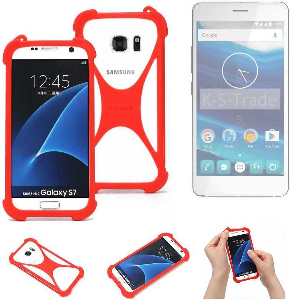 K-S-Trade Handy-Hülle kompatibel mit Qilive Q5 Schutz-Hülle Bumper Silikon Schutz Hülle Cover Case Silikoncase Silikonbumper TPU Softcase