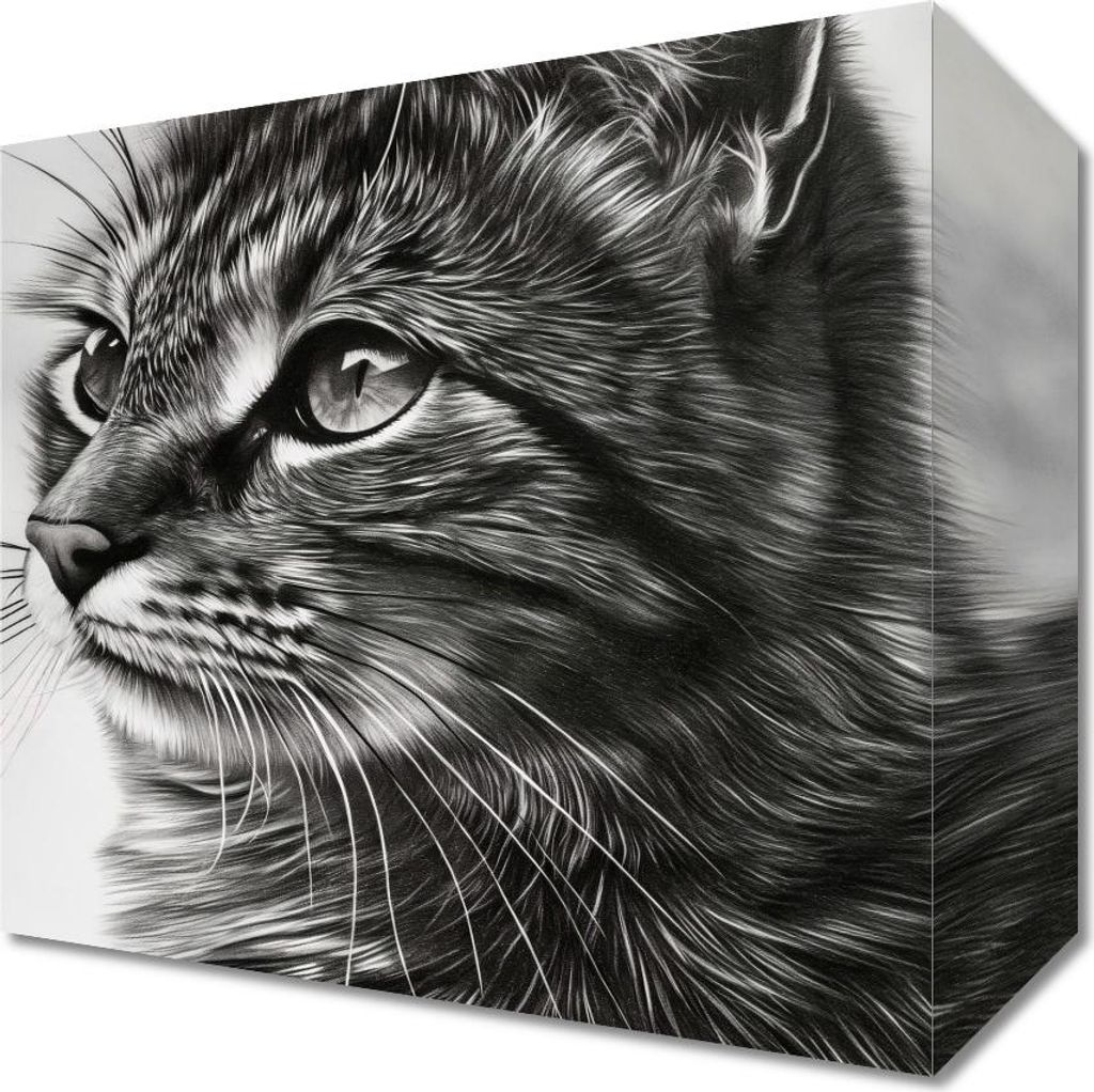 Bild 20x20cm Katzenblick