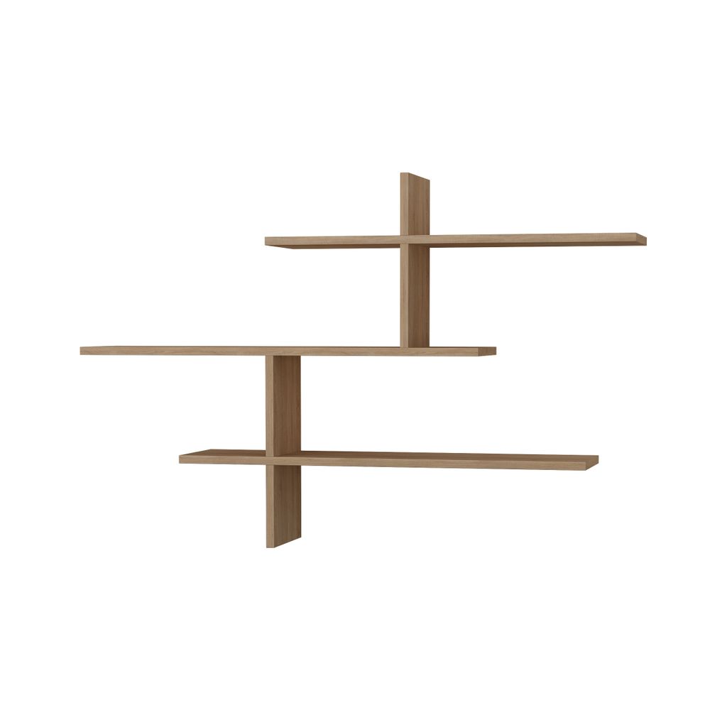 DECORTIE Leo Étagère flottante moderne en chêne 123 x 22 x Image du produit 