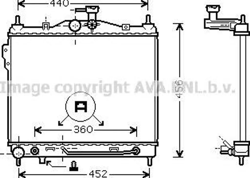 Radiateur de refroidissement liquide pour Hyundai Getz remplace 253101C150