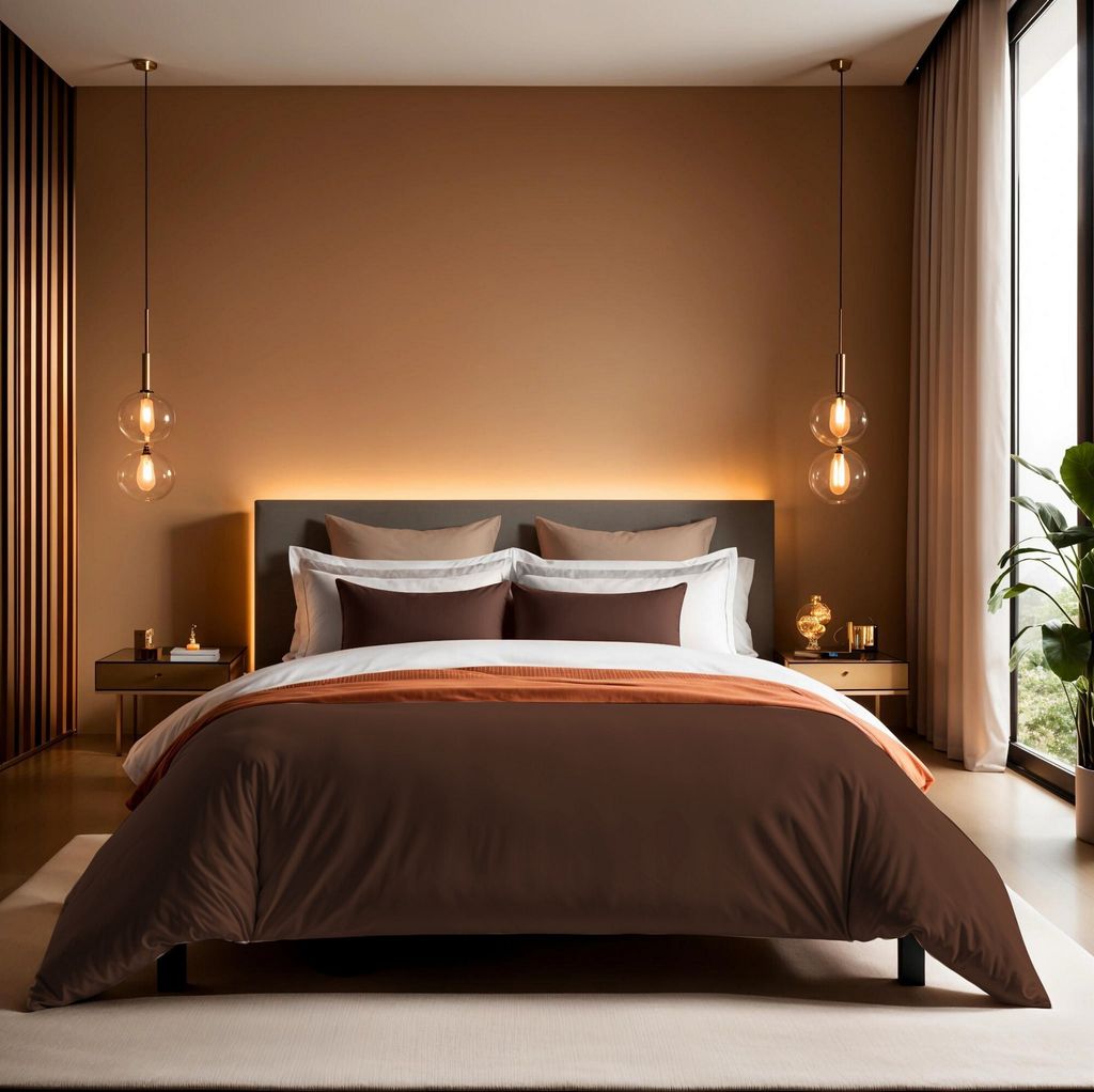 L'Essentiel Linge de Maison, Tonne Brune - 88, Ranforce Einzelbettbezug (DE), 100 % BAUMWOLLE RANFORCE, Dunkelbraun, 135 x 200 cm