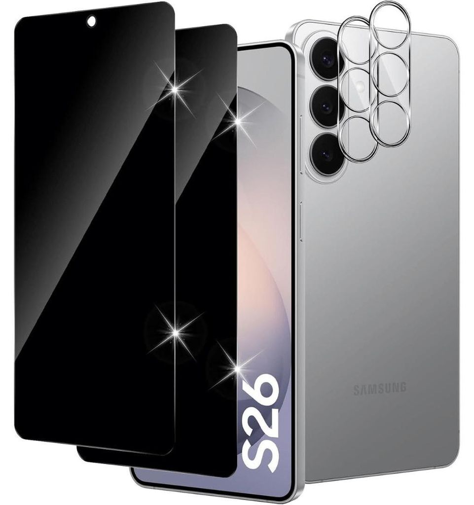 2X Panzerglas für Samsung Galaxy S26 Blickschutz Produktbild 