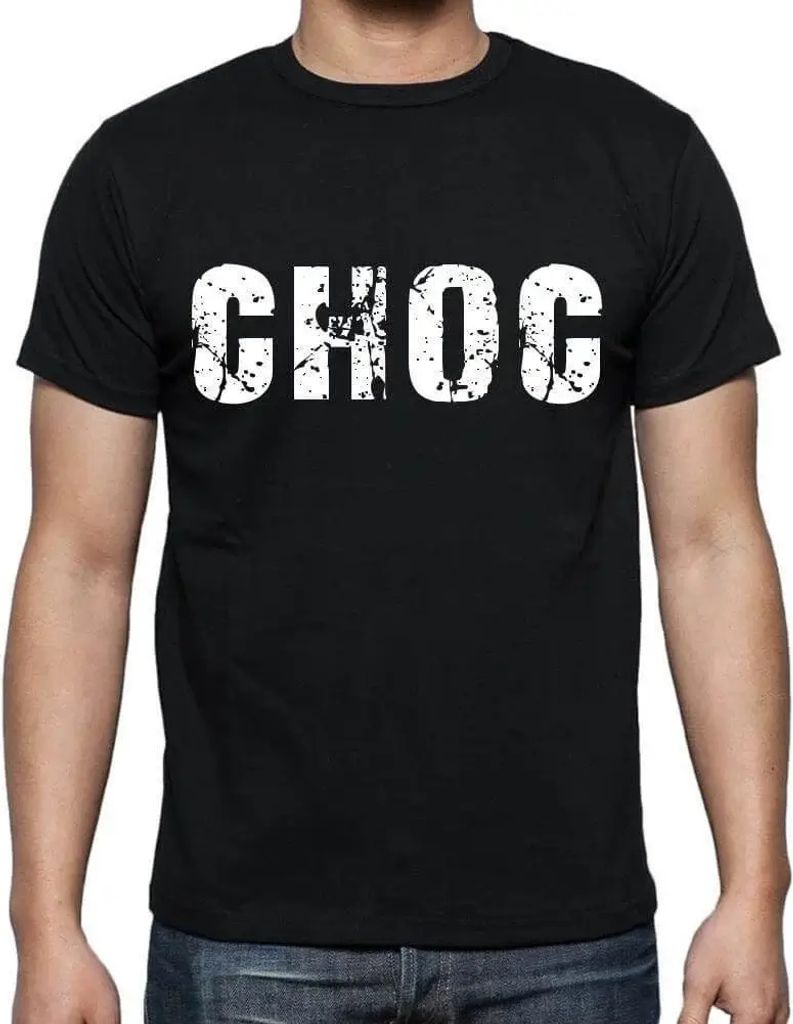 Herren Grafik T-Shirt Choc Öko-Verantwortlich Vintage Jahrgang Kurzarm Lustige Druck Geburtstag Geschenk Mann