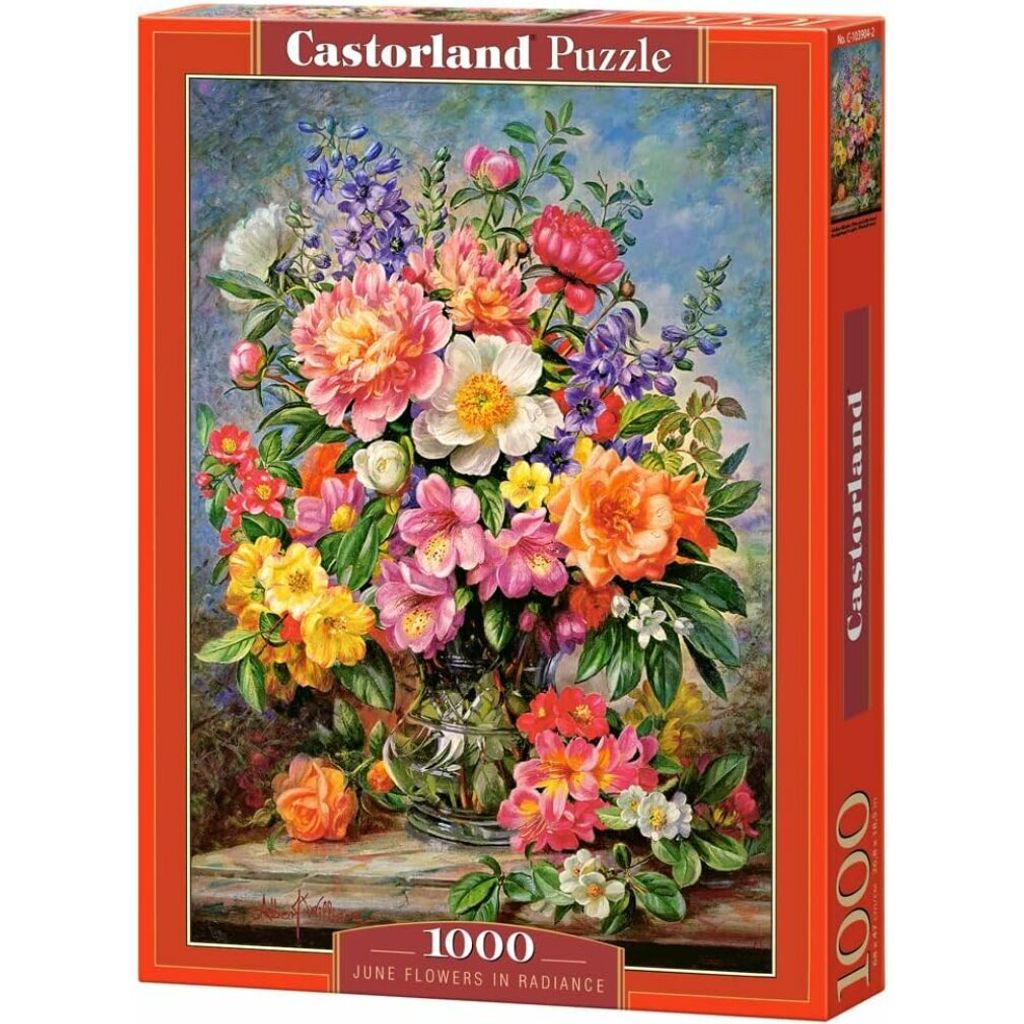 Castorland June Flowers in Radiance, 1000 szt., Flora, 9