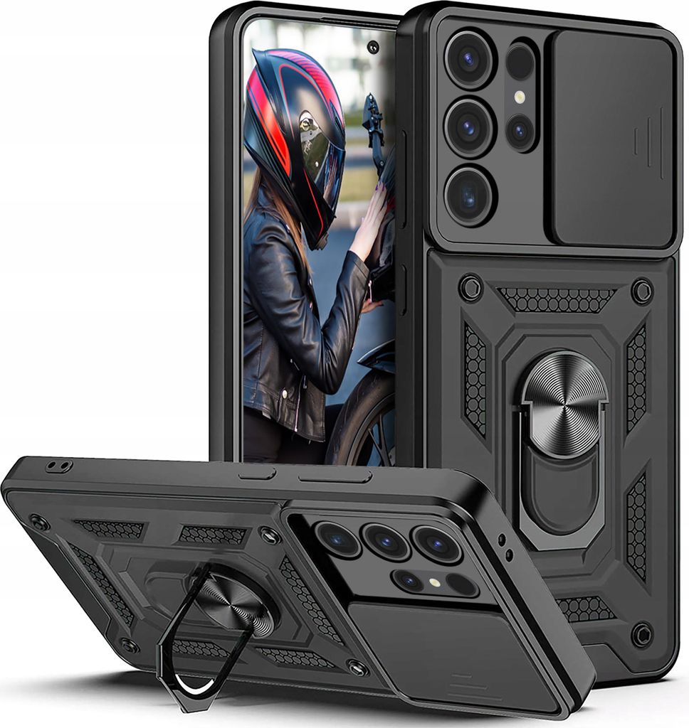 Etui do Samsung Galaxy S24 Ultra PANCERNE SLIDE RING PLECKI Obrázok produktu 